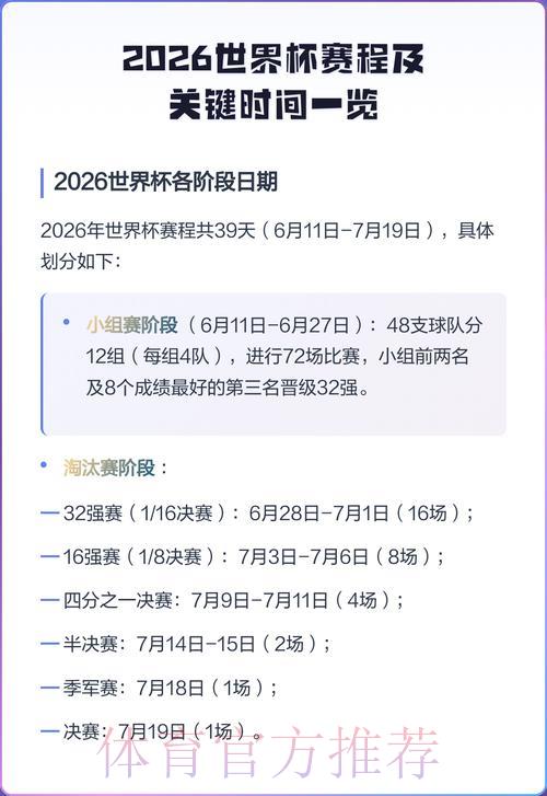 世界杯赛程时间表快速查询方法